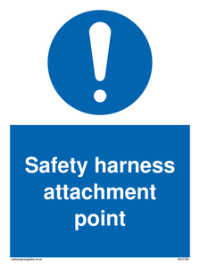 MC5726: Safety harness attachment point Mandatory Sign