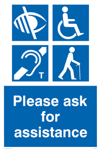 MD5624: Please ask for assistance Sign