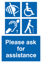 MD5624: Please ask for assistance Sign