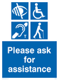 MD5624: Please ask for assistance Sign