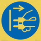 ME11395: Mandatory: Disconnect mains plug from electrical outlet