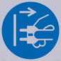 ME11395: Mandatory: Disconnect mains plug from electrical outlet