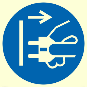 ME11395: Mandatory: Disconnect mains plug from electrical outlet