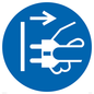 ME11395: Mandatory: Disconnect mains plug from electrical outlet