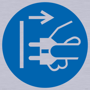 ME11395: Mandatory: Disconnect mains plug from electrical outlet