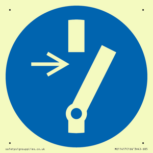 ME11417: Mandatory: Disconnect before carrying out maintenance or repair