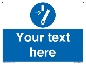 ME5162: Custom Disconnect Sign