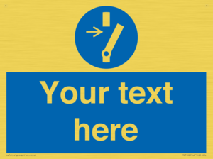 ME5162: Custom Disconnect Sign