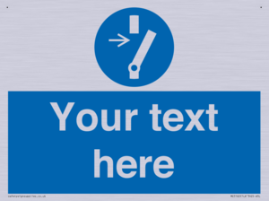 ME5162: Custom Disconnect Sign