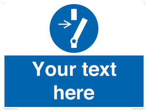 ME5162: Custom Disconnect Sign