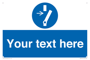 ME5162: Custom Disconnect Sign