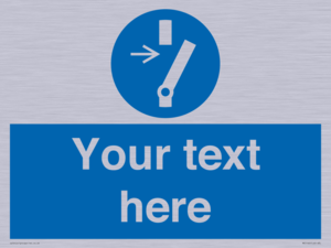 ME5162: Custom Disconnect Sign