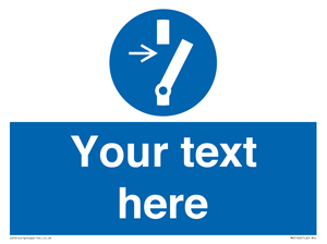 ME5162: Custom Disconnect Sign