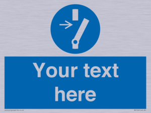 ME5162: Custom Disconnect Sign