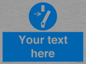 ME5162: Custom Disconnect Sign