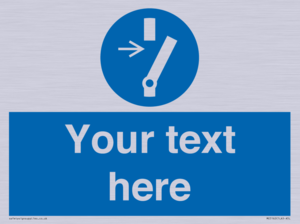ME5162: Custom Disconnect Sign – Viking Signs