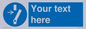 ME5162: Custom Disconnect Sign