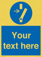 ME5162: Custom Disconnect Sign