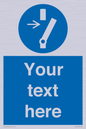 ME5162: Custom Disconnect Sign