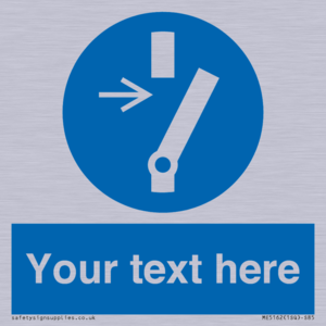 ME5162: Custom Disconnect Sign