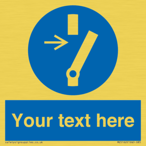 ME5162: Custom Disconnect Sign