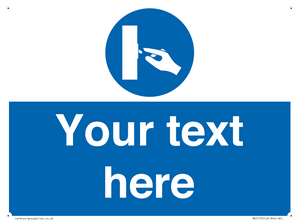 ME5173: Custom Switch Off Sign