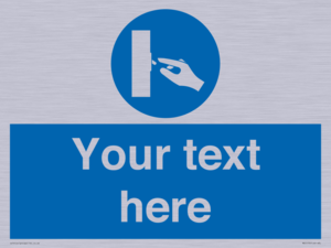 ME5173: Custom Switch Off Sign