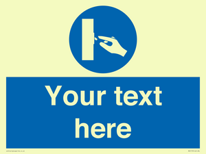 ME5173: Custom Switch Off Sign