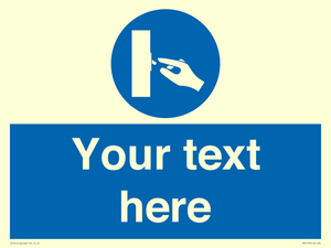 ME5173: Custom Switch Off Sign