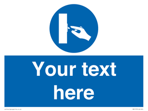 ME5173: Custom Switch Off Sign