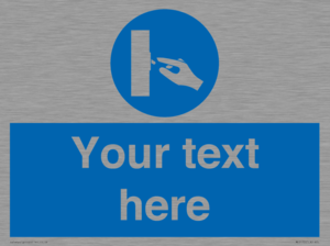 ME5173: Custom Switch Off Sign
