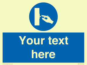 ME5173: Custom Switch Off Sign