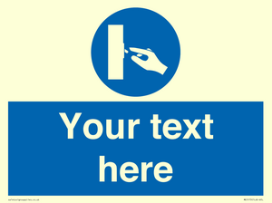 ME5173: Custom Switch Off Sign