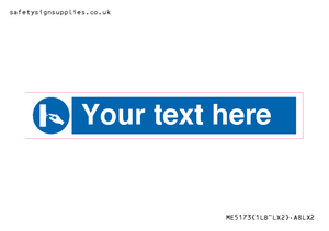 ME5173: Custom Switch Off Sign