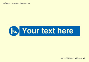 ME5173: Custom Switch Off Sign
