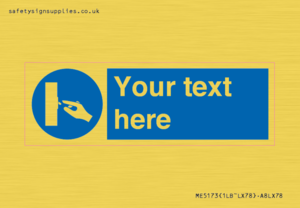 ME5173: Custom Switch Off Sign