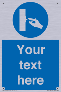 ME5173: Custom Switch Off Sign