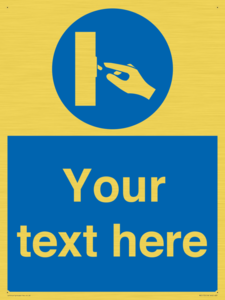 ME5173: Custom Switch Off Sign