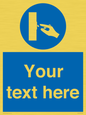 ME5173: Custom Switch Off Sign