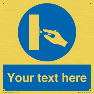 ME5173: Custom Switch Off Sign