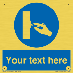 ME5173: Custom Switch Off Sign