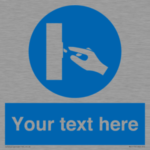 ME5173: Custom Switch Off Sign