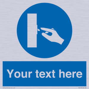 ME5173: Custom Switch Off Sign