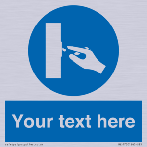 ME5173: Custom Switch Off Sign