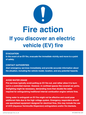 MF12909: Fire Action Notice for EVs (Electric Vehicles)