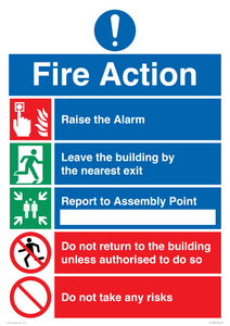 MF13920: Fire action Notice - Do not take any risks