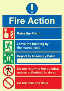 MF13920: Fire action Notice - Do not take any risks