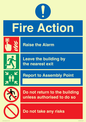 MF13920: Fire action Notice - Do not take any risks