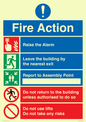 MF15337: Fire Action Notice - No risks - No lifts