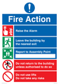 MF15337: Fire Action Notice - No risks - No lifts
